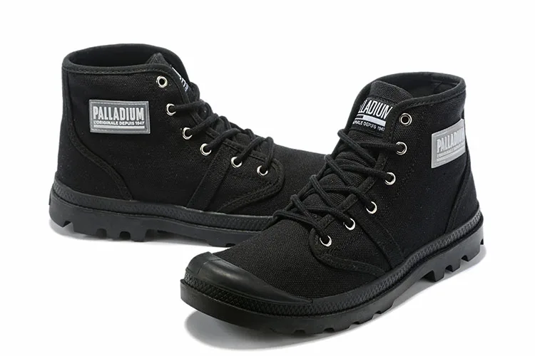 PALLADIUM/мужские ботильоны из спилка; армейские модные ботинки; нескользящая резиновая подошва в ковбойском стиле; Повседневная Удобная высокая обувь флэтс; Размеры 35-45