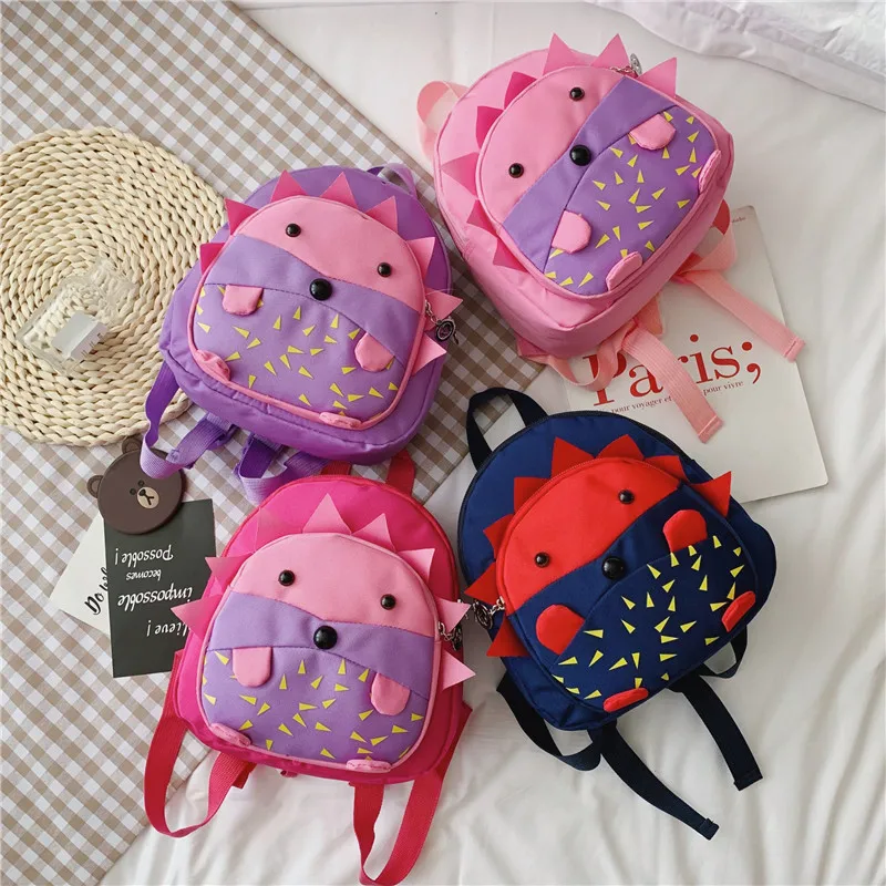 

Focusnorm 4 Styles Toddler Kids Baby Girl Children Backpack School Bag Anti-lost Print Hedgehog