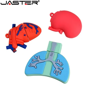 

JASTER USB flash drive Lung Cartoon Heart USB 2.0 Stomach pen drive USB stick 4GB 8GB 16GB 32GB 64GB 128GB Halloween gift