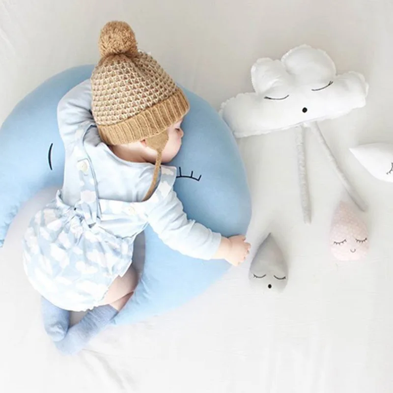 INS новые продукты Hug Baby's Moon Подушка Детская Успокаивающая большая подушка детская комната фотосессия украшения реквизит