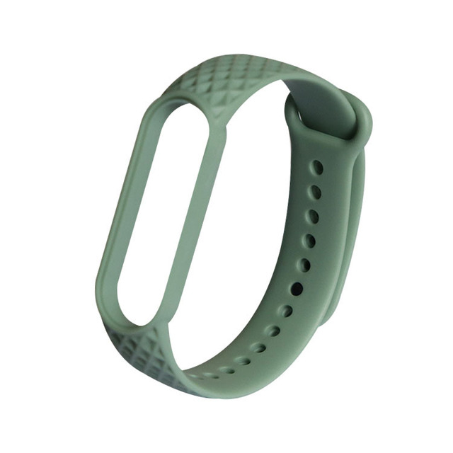 for Xiaomi Band 6 5 4 3 Strap Replacement Wristband MiBand 6 5 Wristband TPU Rhombus Strap for xiaomi Mi Band 5 6 strap