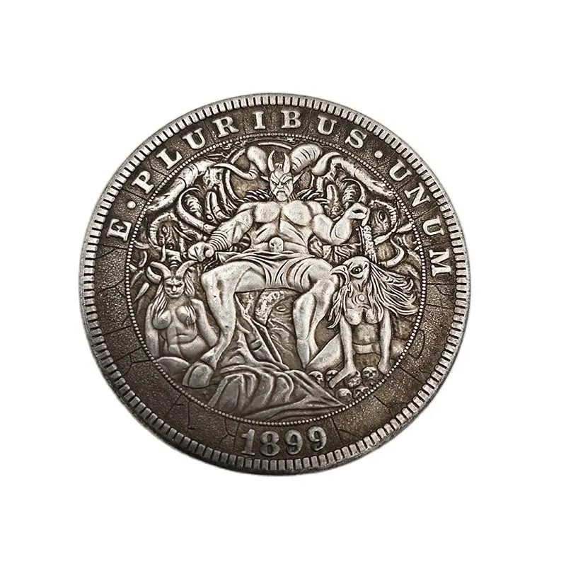 Американская странствующая монета 1899 латунные посеребренные памятные монеты с