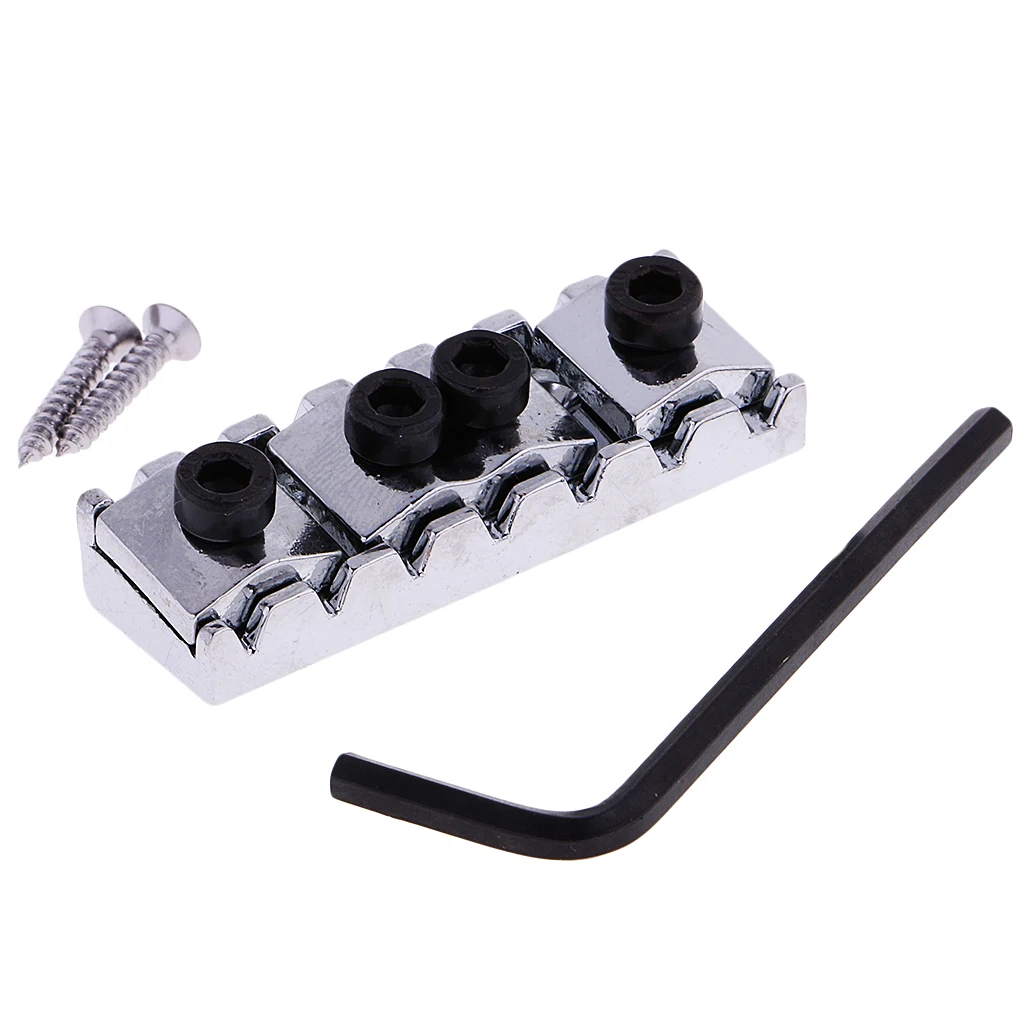 

Locking Nut For 7 String Electric Guitar Accs Neck Strings Chrome Adjustable