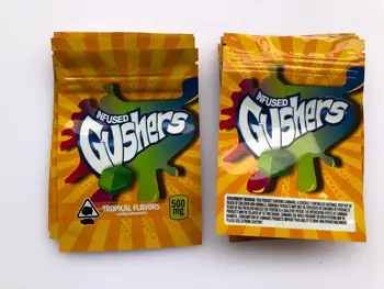 

Infused Gushers Tropical Flavors Empty Bag Local Edibles Packaging Mylar Bags VUZwD