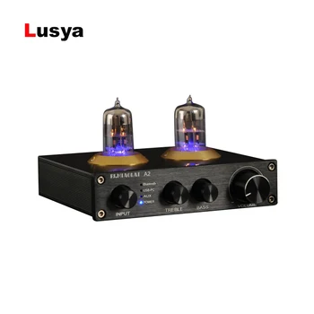 

Bluetooth 5.0 Stereo 6N3 Vacuum Tube Pre-amplifier HiFi USB-PC Decoder AUX Preamp With Treble Bass Control T0625