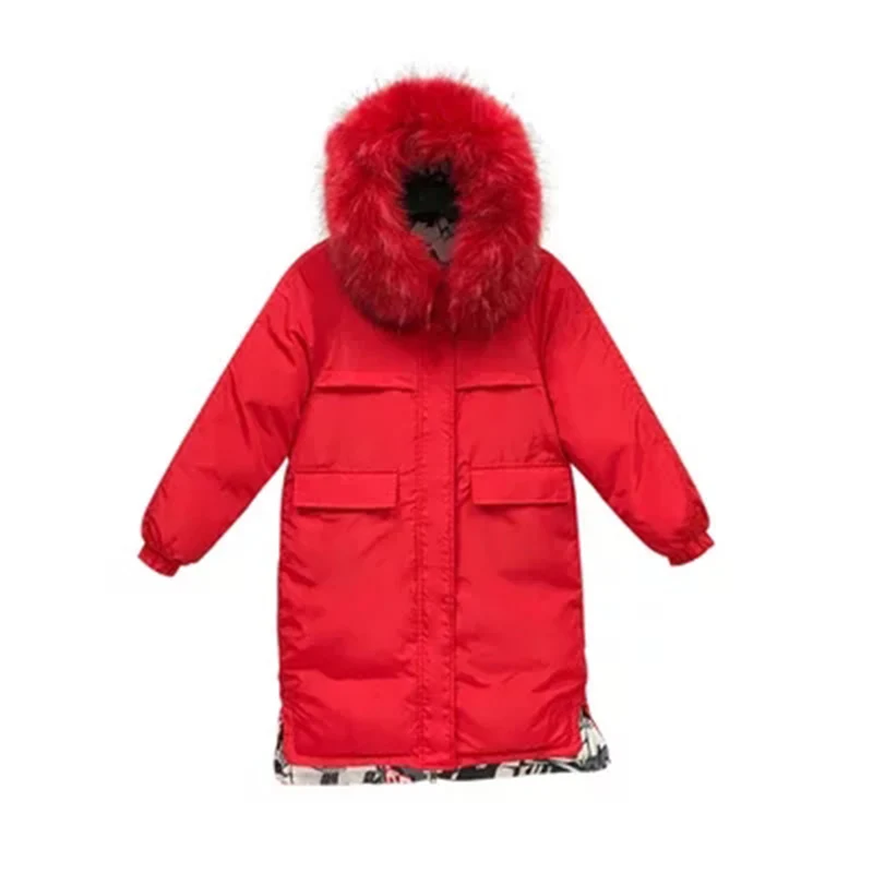 Новая Корейская версия Двусторонняя женская зимняя повседневная длинная куртка из хлопка Тонкий темперамент Средний размер Длинное свободное хлопковое пальто