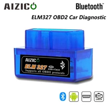 

AIZICO ELM327 Bluetooth V2.1 elm 327 for Android Torque Support Car Diagnostic Scanner Universal OBDII code reader