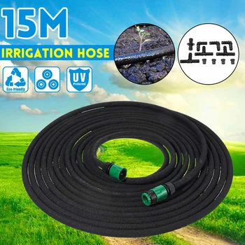 

15M Watering Hoses PVC Micro Drip Irrigation Tube Plants Flower Sprinkler Pipe Garden Hose Greenhouse Irrigating System