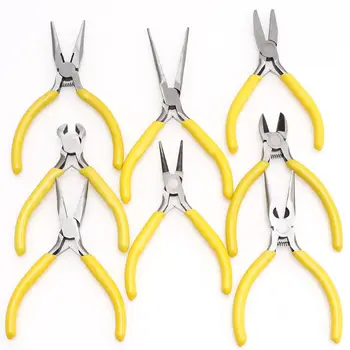 

8Pcs Portable Jewelry Making Pliers Multi-type Anti-slip Handle Wire Wrapping Cable Cutters Bead Working Hobby Crafts