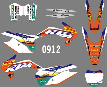 

0912 Motorcycle Team Graphic & Backgrounds Decal Sticker Kits for KTM SX XC125-450F 2013 2014 2015