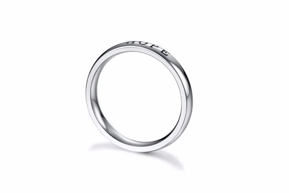 

For MoCAR27 For Mo HOPE words ring single and fashion women and man 925 silver ring for women birthday gift
