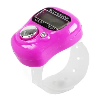 

Mini LCD Electronic Digital Display Finger Hand Tally Counter Counting Rose red