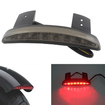 

Motorcycle Rear Fender Tailing Edge LED Brake Tail Light Clear Lens Driving Light For Harley Sportster XL 883 1200 Cafe Racer