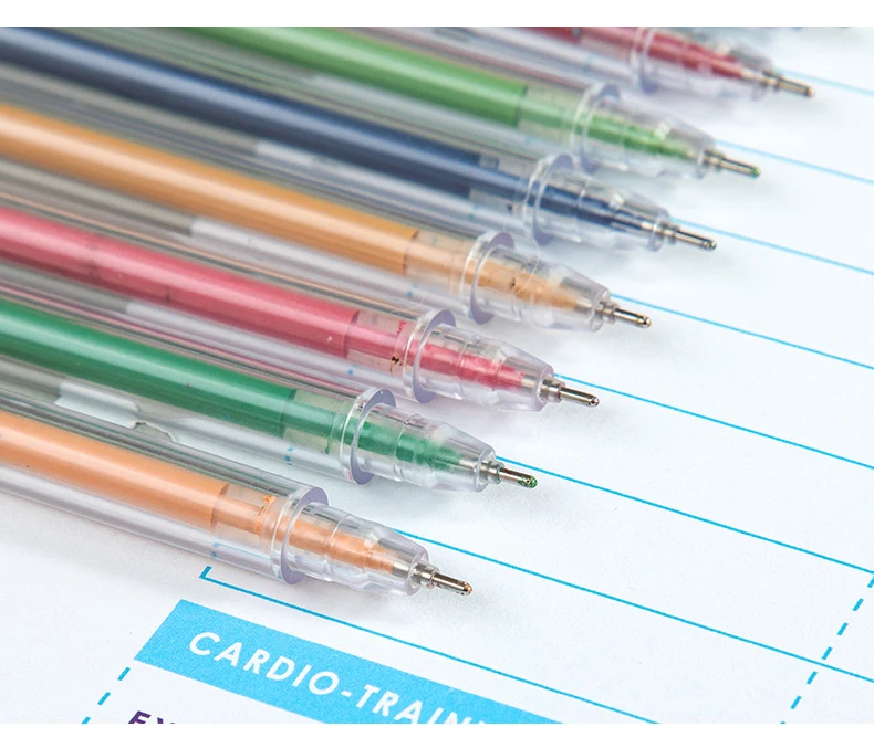 9 Teile/satz Morandi Farbe Gel Stift 0,5mm Minen Stange Kawaii Malerei Graffiti Stift für Schüler Schule Liefert Büro Schule stifte – Detail 12