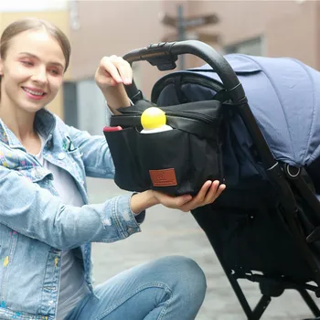 

Baby Stroller Organizer Nappy Bag Hook Hanging Mummy Carriage Waterproof Bottle Bag Handbag Pram Cart Organizer Diaper Bag