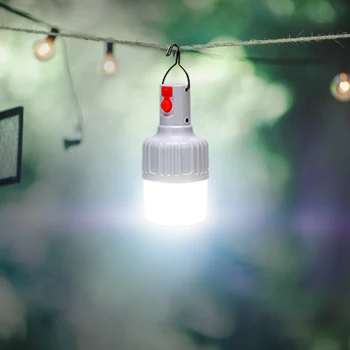 

10/14LED USB Rechargeable LED Bulbs Emergency Light Battery Powered Lamp Bulb 360-Degree Lighting for Outdoor Camping