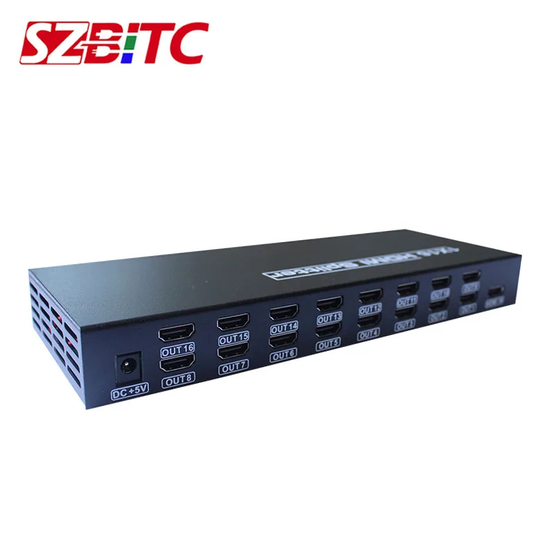 SZBITC 1x16 HDMI разветвитель 1 вход 16 Выход 4K портов процессор для Full HD 1080P 3D|processor| |