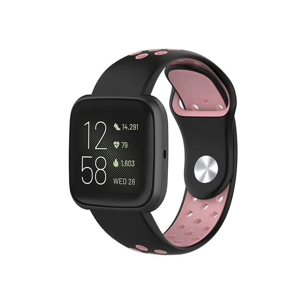 Ouhaobin 23 мм спортивный ремешок сменный ремешок для fitbit Versa 2 дышащий полый сменный ремешок для смарт-часов 923#2