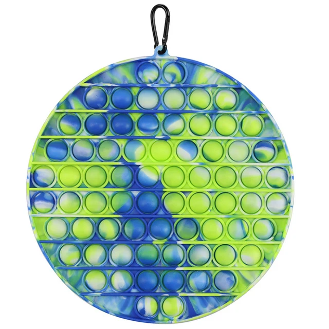 Pop Fidget Reliver Stress Toy Rainbow Push Bubble Antistress Toys Adults & Children Sensory Toys to Relieve Autism Free Shipping 20X20 CM