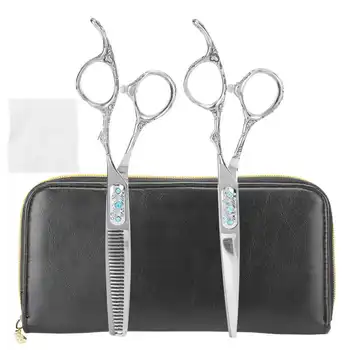 

Professional Hairdressing Scissors Salon Hair Trimming Cutting Scissors Set with Storage Bag
