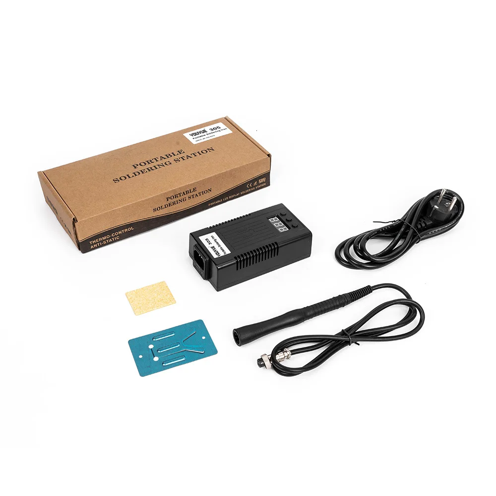 

UYUE305 Welding Solder Soldering Iron 220/110 50W Internal Heating Type Welding Tool trinity digital display and T12 heater