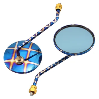 

High Quality UNIVERSAL Modified Round Mirrors Rearview Mirror for 10mm M10 thread Motorcycle bikes Most Popular Colors