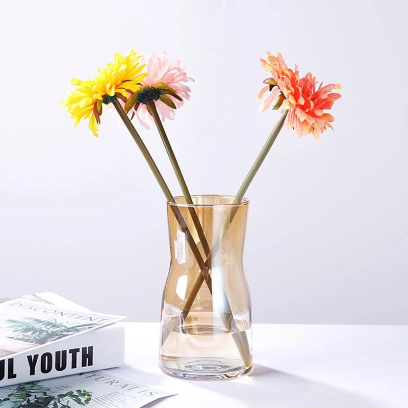 Узкая Цветочная стеклянная ваза оригами, Цветочная Аранжировка зеленых растений, гидропонное устройство, Скандинавская ваза для украшения интерьера, Цветочная ваза