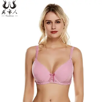 

Bra New Products Large Size Bra Lace Underwear Push up Bra Women's Ouma c d Cup