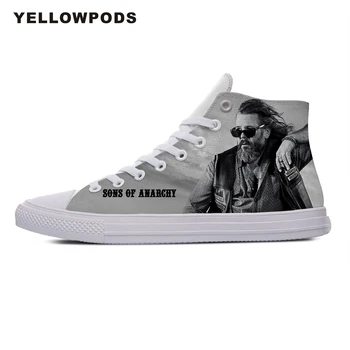 

Customized Your Own Logo/Photo/Image Pattern Anarchy TV Show Sons Of Men Flats Shoes Fashion Brand Diy Your Shoes