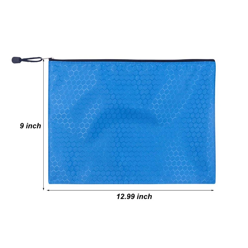 HOT-10Pcs, водонепроницаемая, на молнии, файл, Bags-A4, размер, Оксфорд, для офиса, для хранения документов, папка для хранения, косметика, офисы, принадлежности для путешествий