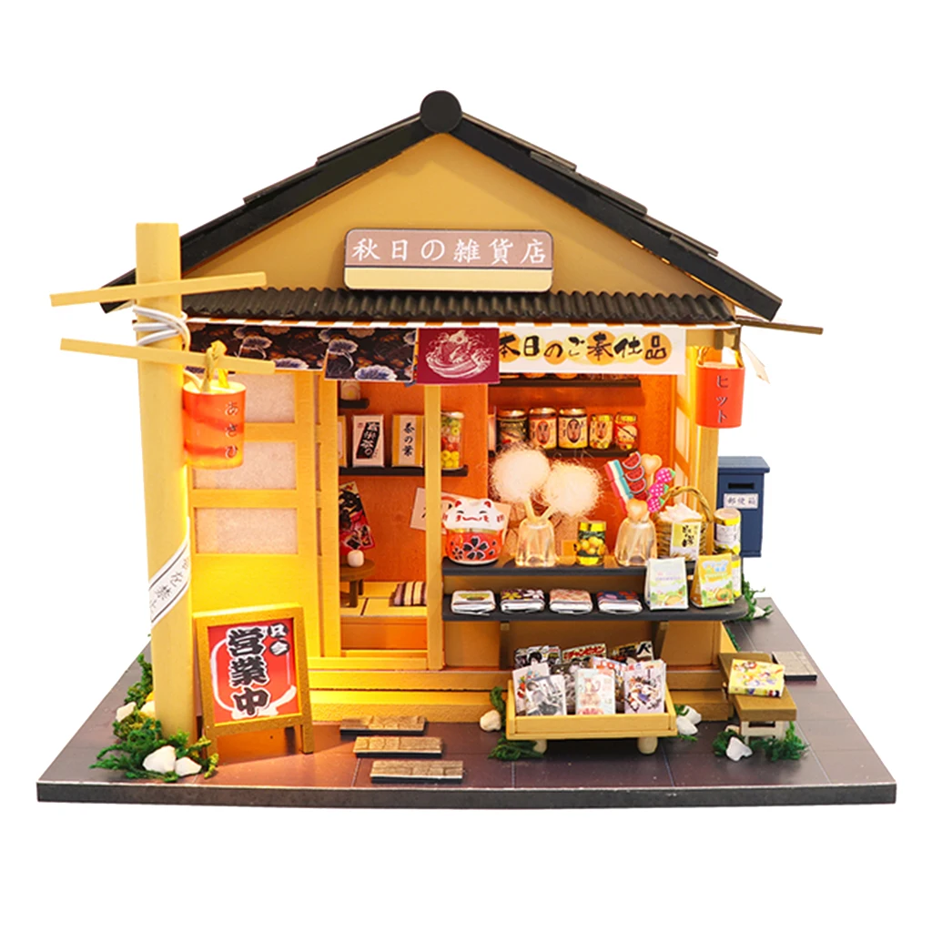 Handmade DIY Mini Dollhouse Kits with Furniture Accessory Japanese Style Toys