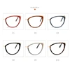 Anti-blue Light Cat Eye Prescription Spectacle Women Myopia Lens Photochromic Glasses Diopter 0 -0.5 -0.75 -1.0 -2.0 To -6.0 4
