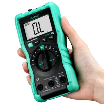 

ELECALL MK72M mini multimeter test digital true RMS multi-function resistance capacitor tester multimetro with cable probes