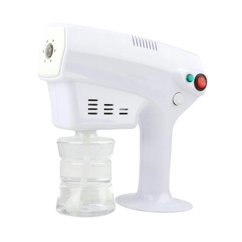 

EU/US Plug Disinfection Nano Steam Gun Disinfect Spray Machine Ultra Fine Aerosol Water Mist Trigger Sprayer 1200W 260ML