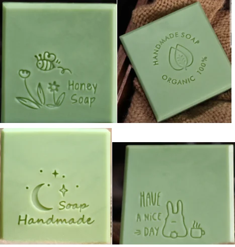 scrapbooking stamps handmade soap stamp Chapter seal mold mini diy natural patterns4 -5cm acrylic stamps for card making