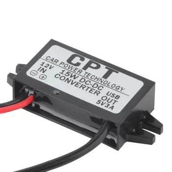 

Car Charger DC Converter Module 12V To 5V 3A 15W with Micro USB Cable High Quality Drop Shipping