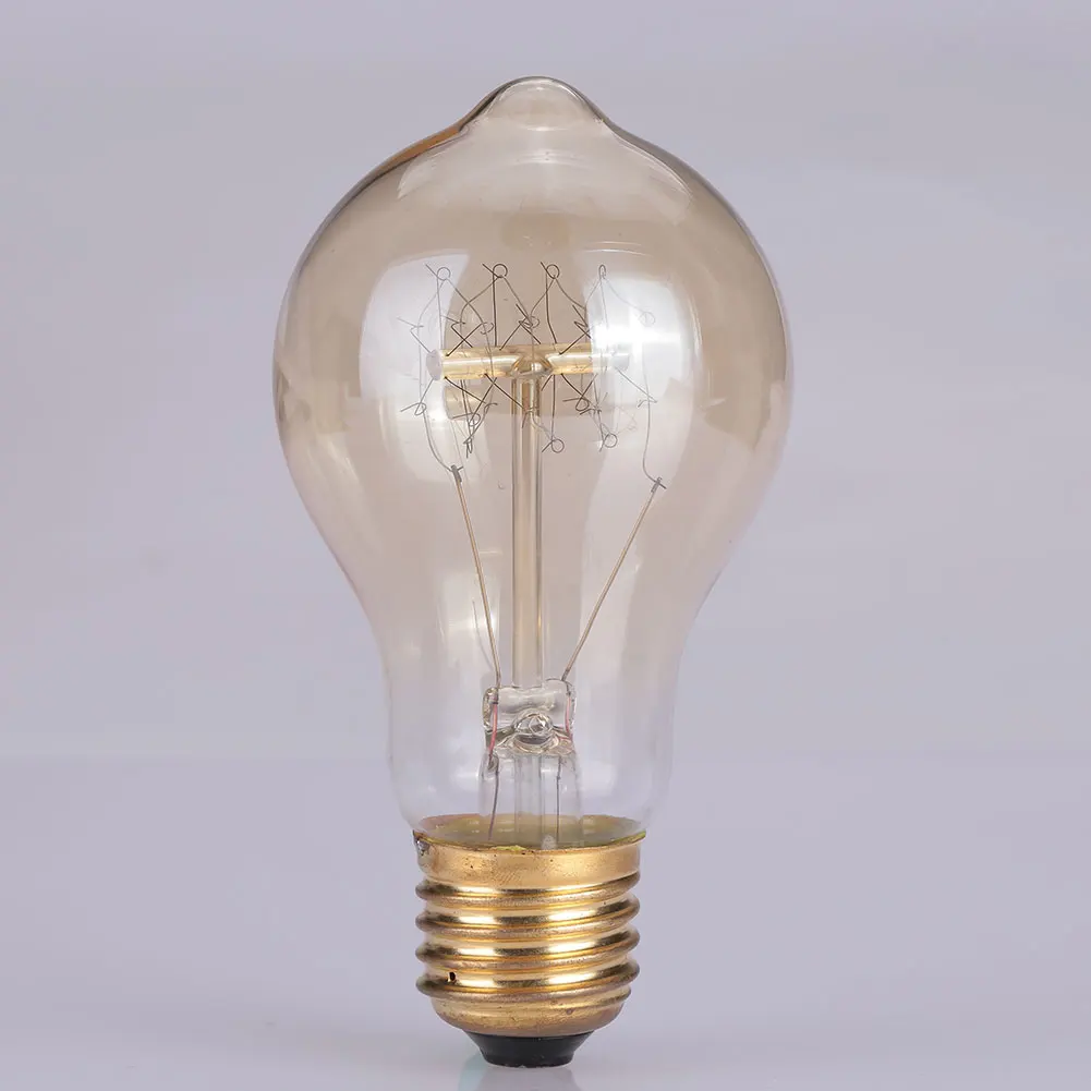 Dimmable A19 Светодиодный светильник накаливания лампа Эдисона 40W 110 V-130 V E26 Янтарный