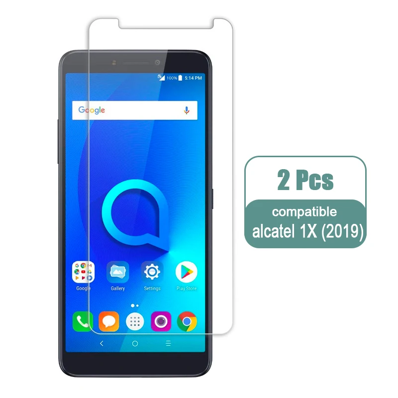 2 шт. закаленное стекло для Alcatel 3 3x1 S 1X1 V 3L защита экрана 9H закаленное стекло для Alcatel 1X3X3 V 5V стекло - Цвет: for Alcatel 1x 2019