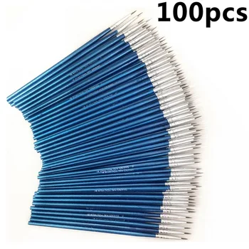 

Pack of 100 Micro Extra Fine Detail Painting Brush Pro Art Craft Brushes Set Wood Paintbrushes 2019 New Sytle