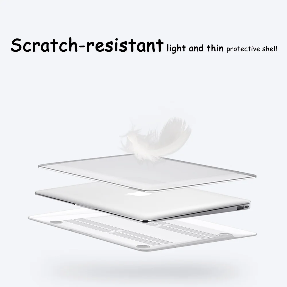 Матовый кристально прозрачный чехол для Mac book Air Pro Retina 11 12 13 15 16 Touch Bar 2020 A2251 A2289 New