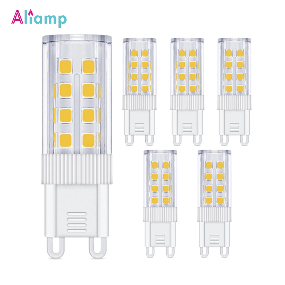 G9 LED Light Bulb Warm White 3W Lamp Replaces 35W Halogen AC220 240V 360 Beam Angle No Flickering Home Office Lightbulb 6Pack | Освещение