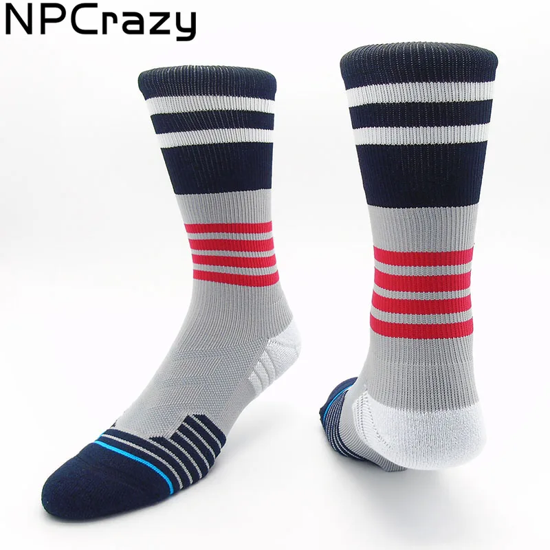 

Socks Men Striped Sock FRAMED Compression Socks Towel Bottom Ankle Protect Running Colorful Sock Harajuku Strip Outdoor Sport