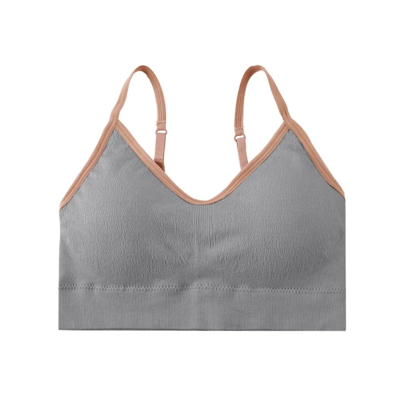 

Push Up Shockproof Seamless Sports Bra Running Yoga Breathable Thin Brlette Anti-Sweat Padde Tube Top Workout Gym Girl Underwear