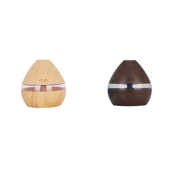 

Aromatherapy Essential Oil Diffuser 300Ml Wood Grain Aroma Diffuser With Timer Cool Mist Humidifier For Large Room,Home,Baby Bed