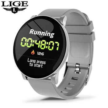 

LIGE 2019 New Smart Watch Men Heart Rate Blood Pressure Monitor Fitness Tracker Waterproof Sport Smartwatch Women Android + Box