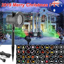 Рождественская Лазерная Снежинка проектор 12 пленочных карт диско DJ свет Новогодний Декор для дома сад светодиодный лазер снежинка проектор