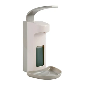 

Wall-Mounted Disinfectant Soap Dispenser 500ml/1000ml Hand Press Plastic Pump for Kitchen Bathroom Toilet Bathroom Facilities