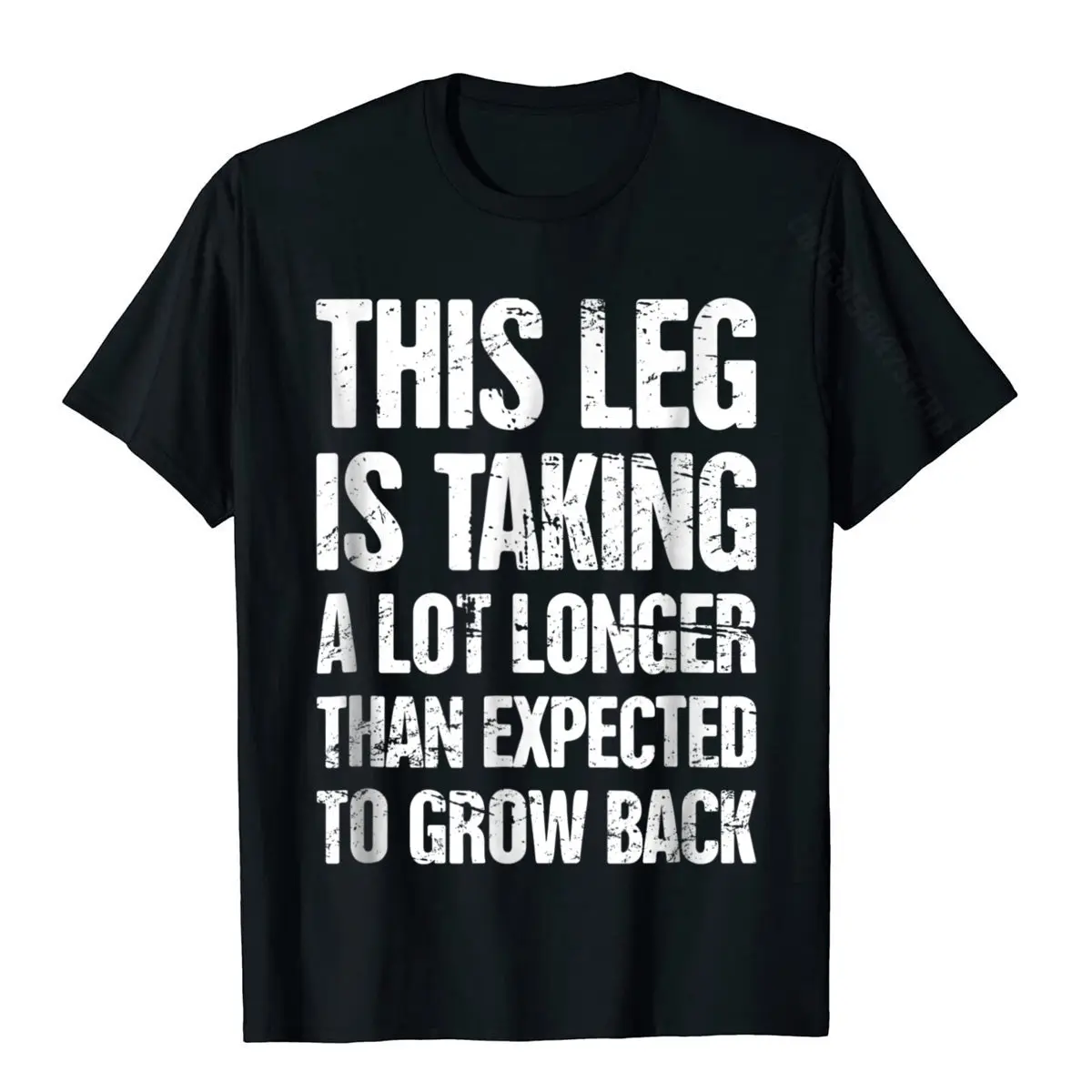 Street Casual Autumn 100% Cotton Round Collar Men T Shirt Funny Sweatshirts New Design Short Sleeve T-shirts Free Shipping Funny Present For eg Amputee T-Shirt__273 black