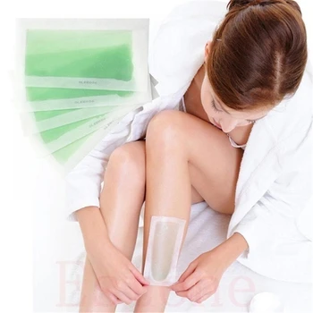 

10pcs Face Body Hair Removal Remover Depilatory Cold Wax Strips Papers Waxing Non-woven Paper Epilator T0795