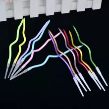 

6pcs/set Paraffin Candle Curve Cake Wax Spiral Colorful Creative Birthday Party Cake Decoration